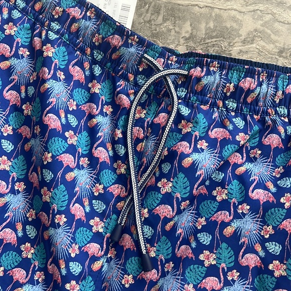 Peter Millar Flamingo Floral Printed Swim Trunks, Size XXL New w/Tag - Picture 9 of 14